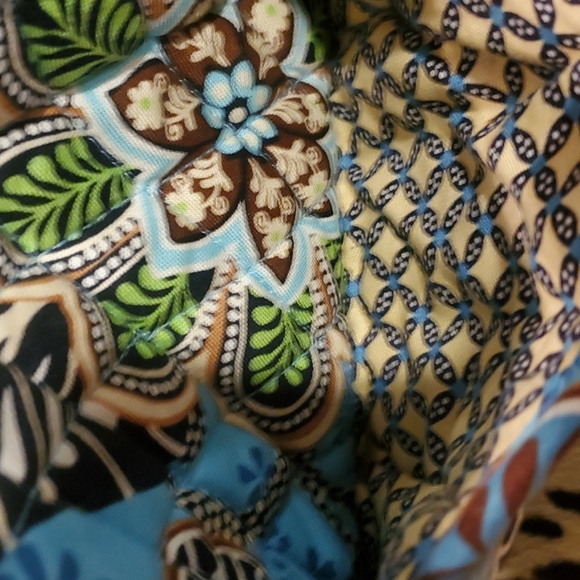 Vera Bradley Retired Bali Blue Fanny Pack Belt Bag 8X5 - Picture 3 of 9